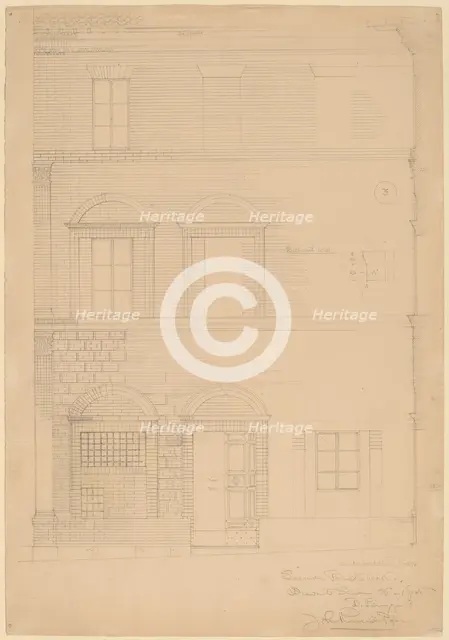 Siena Brickwork, c. 1896. Creator: John Russell Pope.