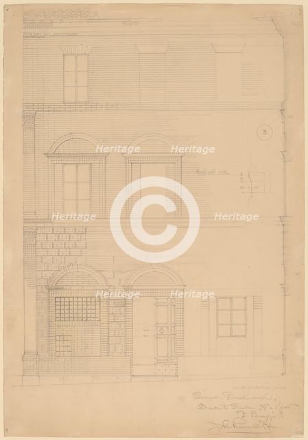 Siena Brickwork, c. 1896. Creator: John Russell Pope.