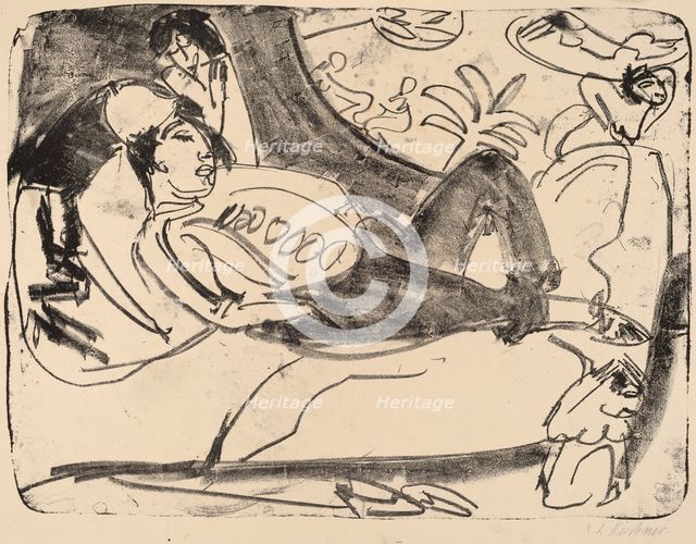 Siesta, 1911-1912. Creator: Ernst Kirchner.