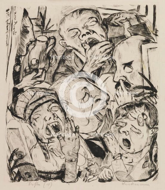 Siesta, 1918. Creator: Max Beckmann.