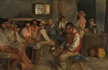 Siesta in an Osteria in Sora, 1880. Creator: Eilif Peterssen