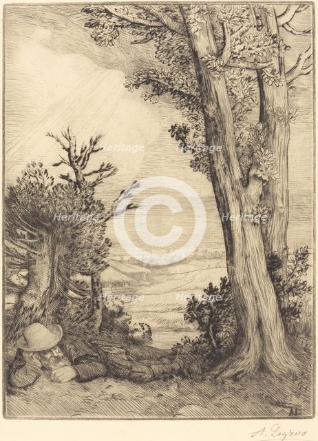 Siesta in the Country (Sieste dans la campagne). Creator: Alphonse Legros.
