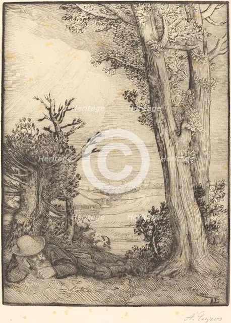 Siesta in the Country (Sieste dans la capagne). Creator: Alphonse Legros.