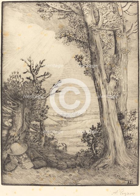 Siesta in the Country (Sieste dans la capagne). Creator: Alphonse Legros.