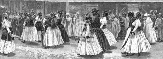 ''Sierra Leone Street Scenes -- A Funeral Procession', 1890. Creator: Unknown.