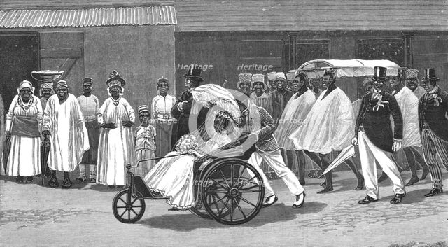 ''Sierra Leone Street Scenes -- "A Marriage in High Life" ', 1890. Creator: Unknown.