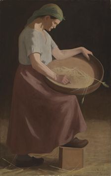 Sifting Grain, 1908. Creator: Juho Rissanen