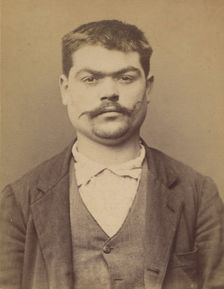 Sigel. Jacques. 24 ans, né à Kuttalsheim (Bas Rhin). Bijoutier. Anarchiste. 26/2/94. , 1894. Creator: Alphonse Bertillon
