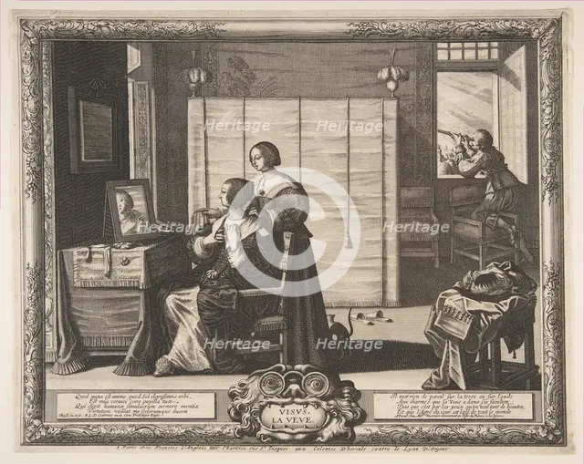 Sight, 1635-38. Creator: Abraham Bosse.