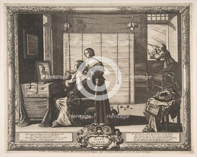 Sight, 1635-38. Creator: Abraham Bosse.