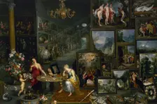Sight and Smell, c1620. Creators: Jan Brueghel the Elder, Hendrick van Balen I, Frans Francken II, Gerard Seghers