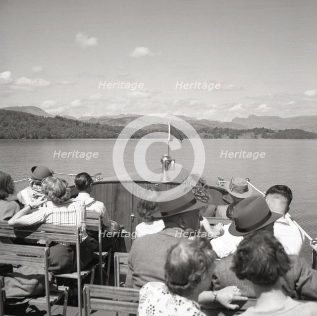 Sightseeing, Lake Windermere, Lake District, c1955. Creator: Arthur Charles Kirby Ware.