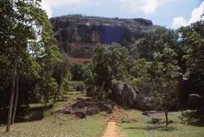 Sigiriya Gardens below Rock Fortress, Sri Lanka. 20th century. Artist: CM Dixon