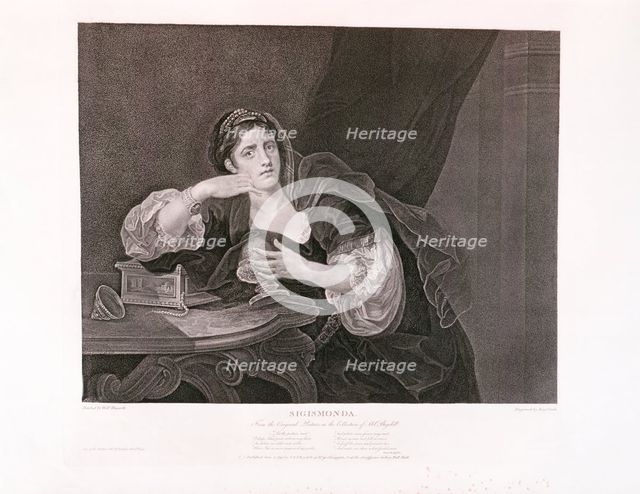 Sigismonda, 18th century. Creator: Unknown.