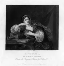 Sigismonda, with the heart of her husband 1833. Artist: TW Shaw