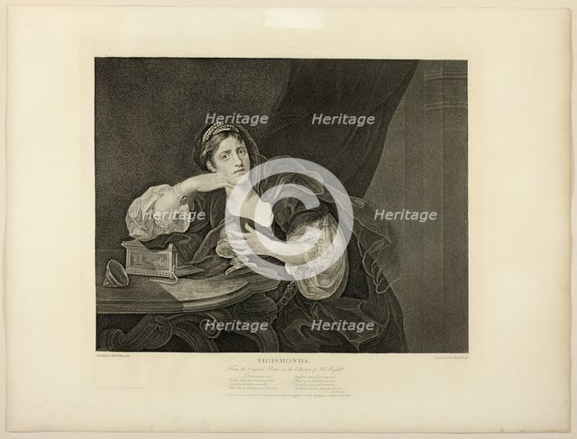 Sigismonda, published June 4, 1795. Creator: Benjamin Smith.