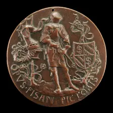 Sigismondo Armed and Holding a Sword [reverse], c. 1445. Creator: Pisanello