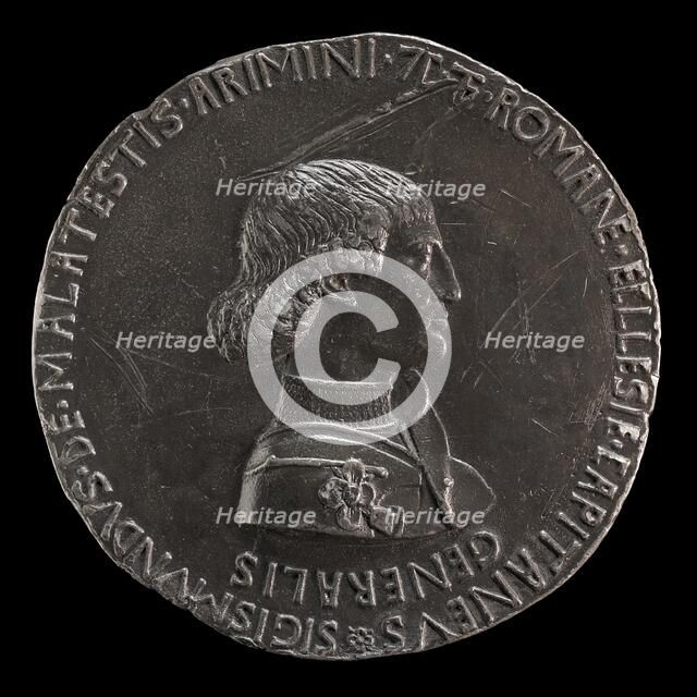 Sigismondo Pandolfo Malatesta, 1417-1468, Lord of Rimini 1432 [obverse], 1445. Creator: Pisanello.