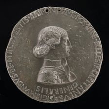 Sigismondo Pandolfo Malatesta, 1417-1468, Lord of Rimini 1432 [obverse], 1445. Creator: Pisanello