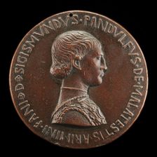 Sigismondo Pandolfo Malatesta, 1417-1468, Lord of Rimini and Fano [obverse], c. 1445. Creator: Pisanello