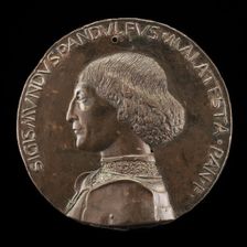 Sigismondo Pandolfo Malatesta, 1417-1468, Lord of Rimini and Fano [obverse], 1446. Creator: Matteo di Andrea de Pasti