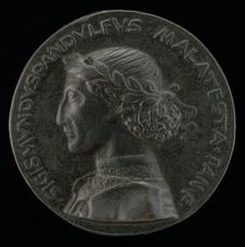 Sigismondo Pandolfo Malatesta, 1417-1468, Lord of Rimini and Fano [obverse], 1450. Creator: Unknown
