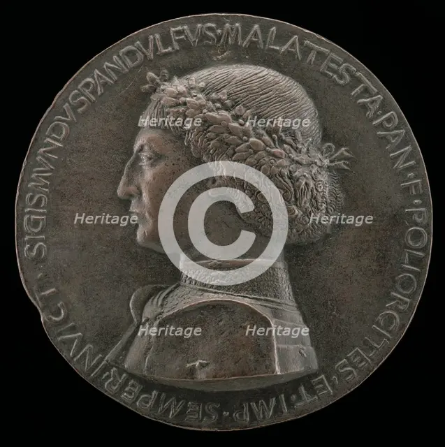Sigismondo Pandolfo Malatesta, 1417-1468, Lord of Rimini and Fano [obverse], probably 1460/1468. Creator: Unknown.