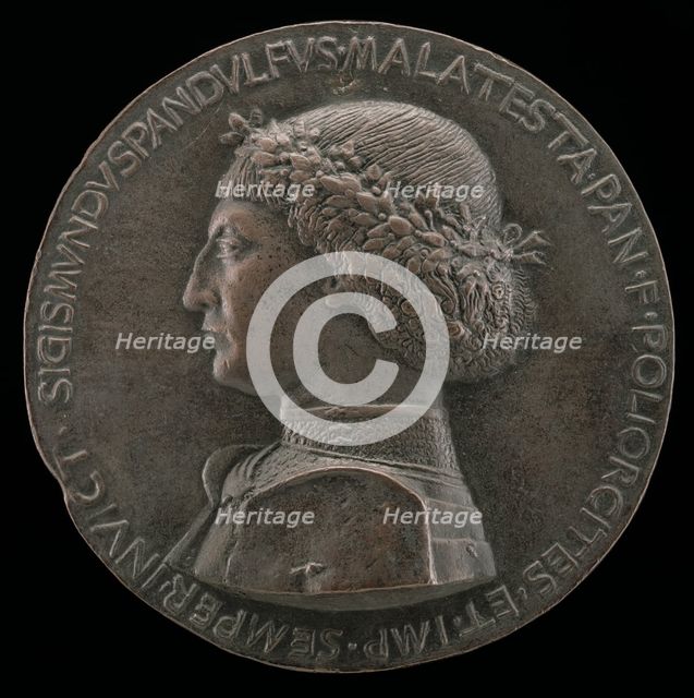 Sigismondo Pandolfo Malatesta, 1417-1468, Lord of Rimini and Fano [obverse], probably 1460/1468. Creator: Unknown.