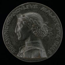 Sigismondo Pandolfo Malatesta, 1417-1468, Lord of Rimini and Fano [obverse], 1450. Creator: Unknown