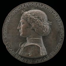 Sigismondo Pandolfo Malatesta, 1417-1468, Lord of Rimini and Fano [obverse], probably 1460/1468. Creator: Unknown