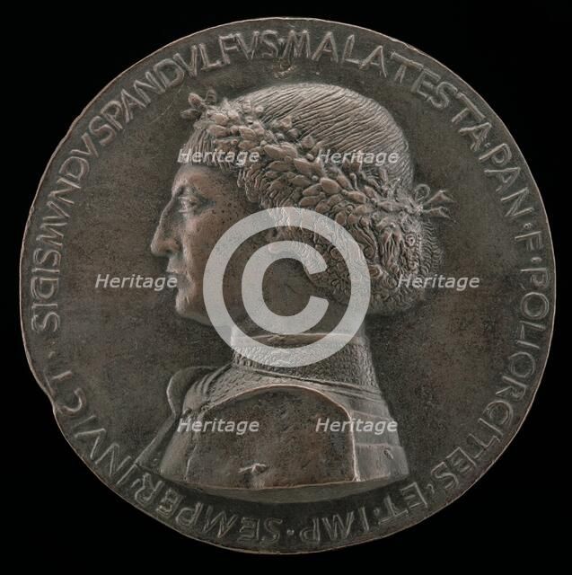 Sigismondo Pandolfo Malatesta, 1417-1468, Lord of Rimini and Fano [obverse], probably 1460/1468. Creator: Unknown.