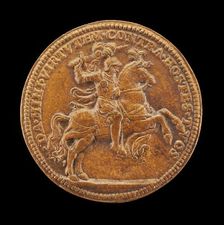 Sigismund II Augustus on Horseback [reverse], c. 1562. Creator: Steven van Herwijck