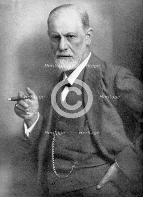 Sigmund Freud (1856-1939), Austrian neurologist. Artist: Unknown