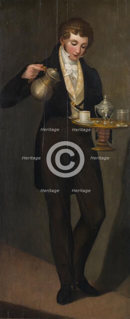 Sign board. Waiter with a Coffee, Between 1796 and 1808. Creator: Caliari, Paolino (1763-1835).