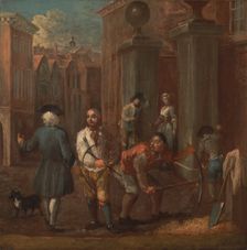 Sign for a paviour, ca. 1725. Creator: William Hogarth