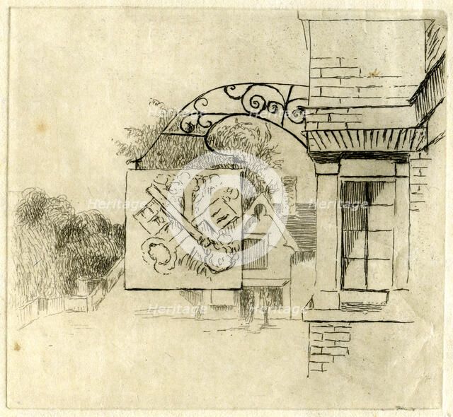 Sign of the Cross Keys, St Neots, Cambridgeshire, 1881.Artist: Edwin Edwards