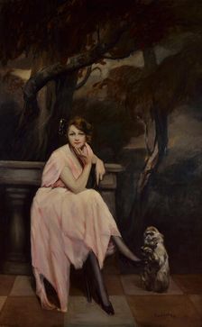 Signorina in rosa, 1923. Creator: Selvatico, Lino (1872-1924)