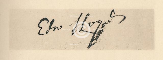 'Signature of Edward Lloyd, 1712', (1928). Artist: Unknown.