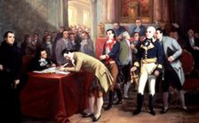 Signature of the Act of the Declaration of Independence of Venezuela on July 5, 1811