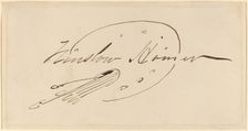 Signature in Palette. Creator: Winslow Homer