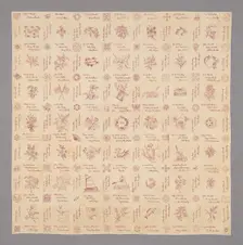 Signature Quilt, Illinois, 1896. Creator: Unknown
