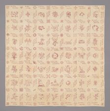 Signature Quilt, Illinois, 1896. Creator: Unknown