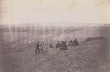 Signal Corps, Rappidan River/Signal Corps Reconnoitering at Fredericksburg, Virginia, 1863. Creator: Tim O'Sullivan