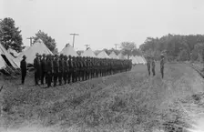 Signal Corps receiving orders, between c1915 and c1920. Creator: Bain News Service