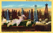 Signal Hill Oil District, Long Beach, California, USA, 1931