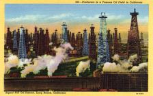Signal Hill Oil District, Long Beach, California, USA, 1931