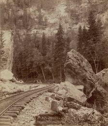 Signal Rock Elk Canyon on Black Hills & Ft P RR, 1890. Creator: John C. H. Grabill