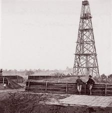 Signal Tower, Cobb's Hill, Appomattox River, 1864. Creator: Tim O'Sullivan