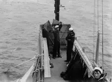 Signalling from USS Arkansas, between c1910 and c1915. Creator: Bain News Service