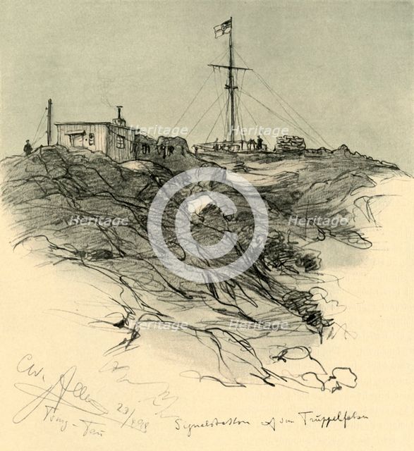 Signalling station, Tsingtao, China, 1898. Creator: Christian Wilhelm Allers.